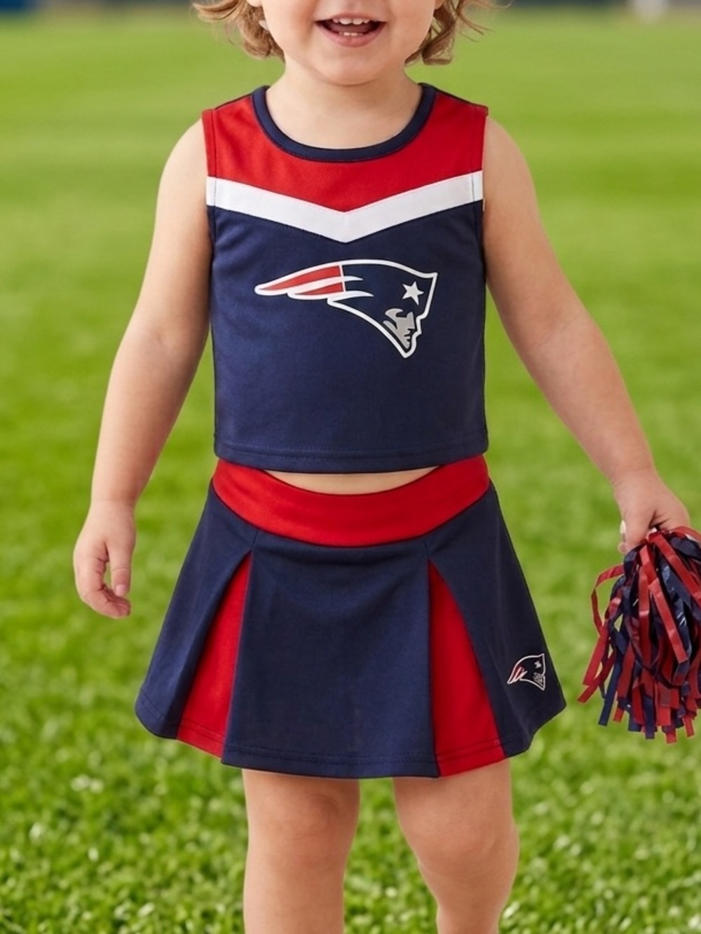 New England Patriots NFL 3-Piece Cheerleader Set Toddler Size 2T NEW NWT